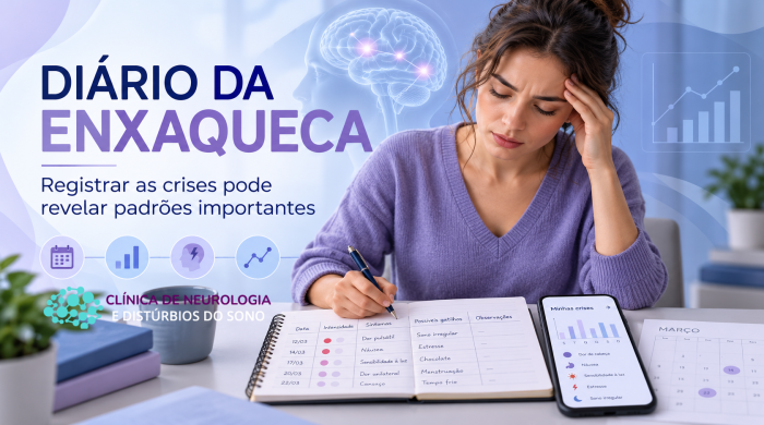 Clinica de Neurologia e Distúrbios do Sono - diario-enxaqueca-registrar-crises-avaliacao-neurologica-Blog